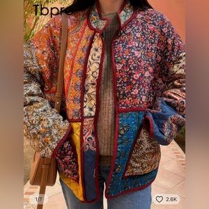 🧡BEAUTIFUL MULTI PATTERN QUILTED JACKET🧡